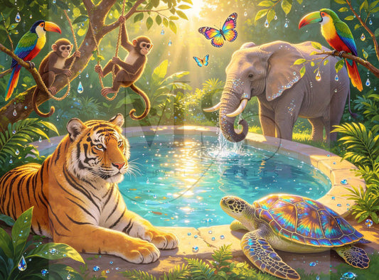 The Glistening Watering Hole © 80x60
