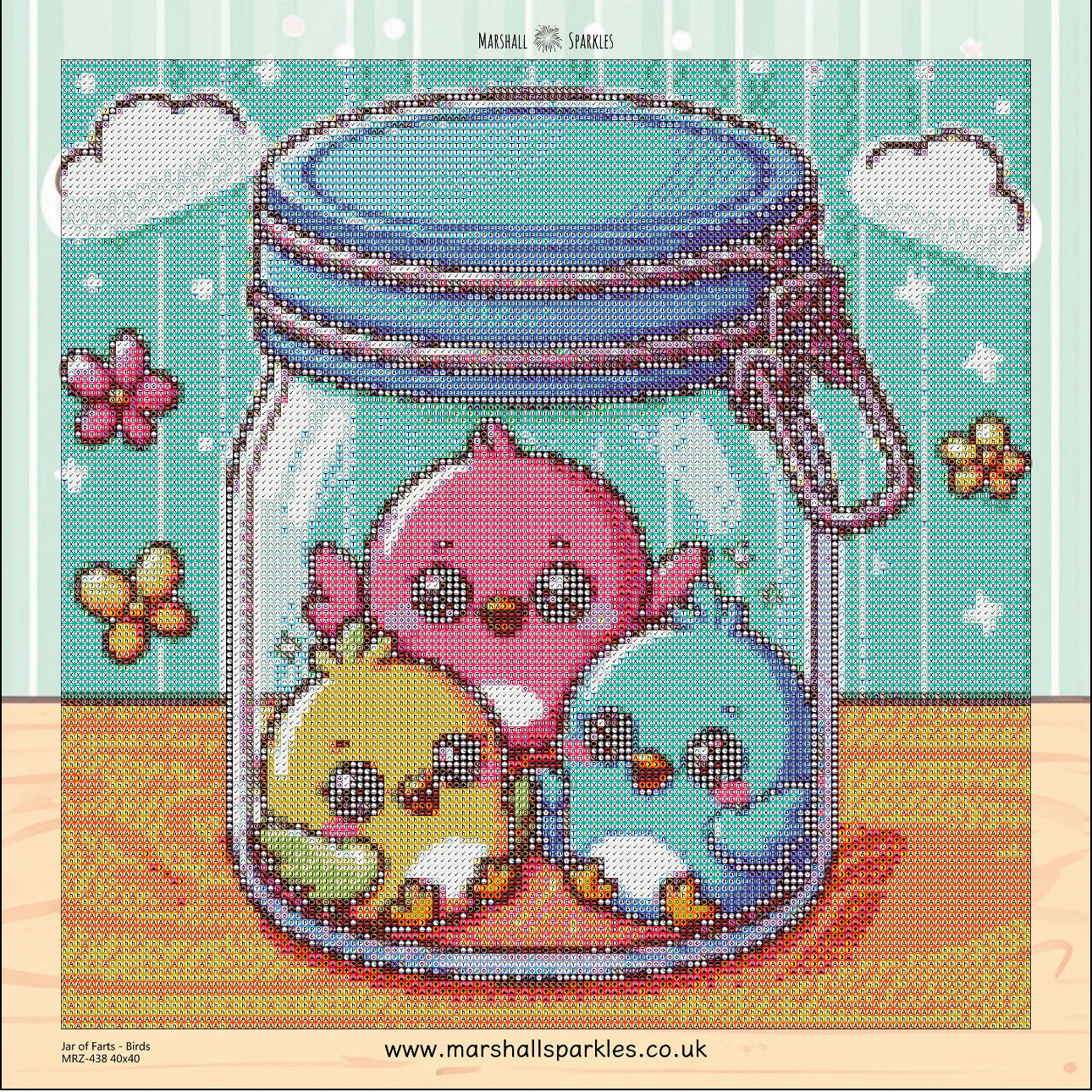 Jar of Farts - Bird 40x40 - (print to order)