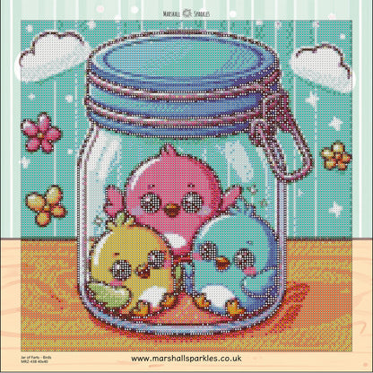 Jar of Farts - Bird 40x40 - (print to order)