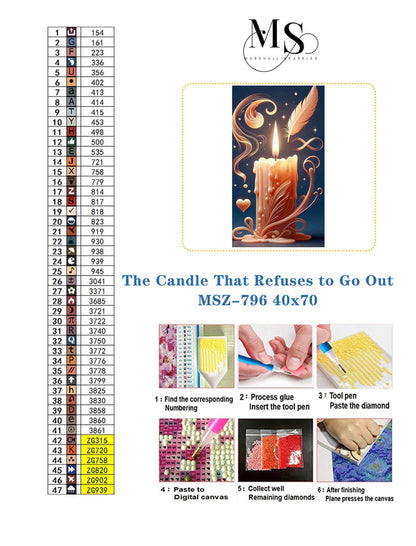 The Candle That Refuses to Go Out © 40x70