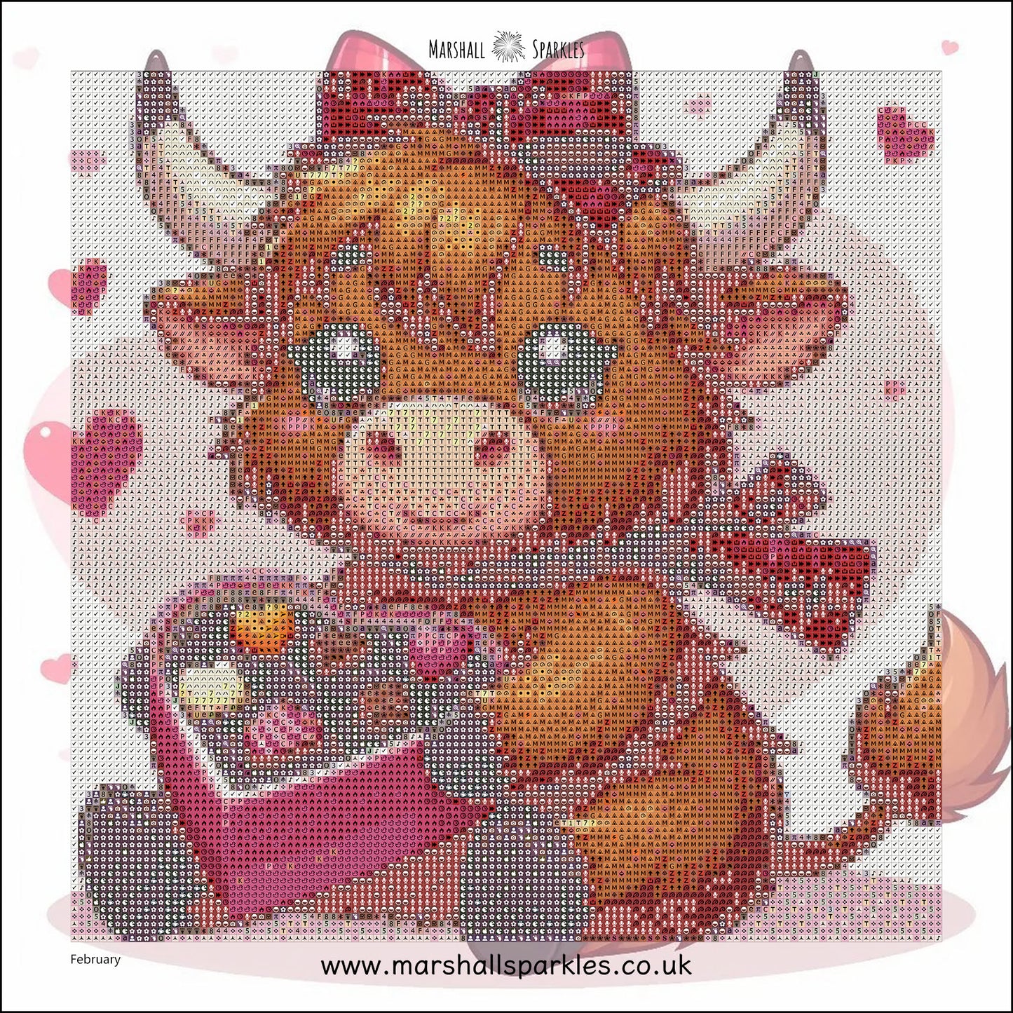 12 Months of Highland Cows © 30x30 free birthday canvas