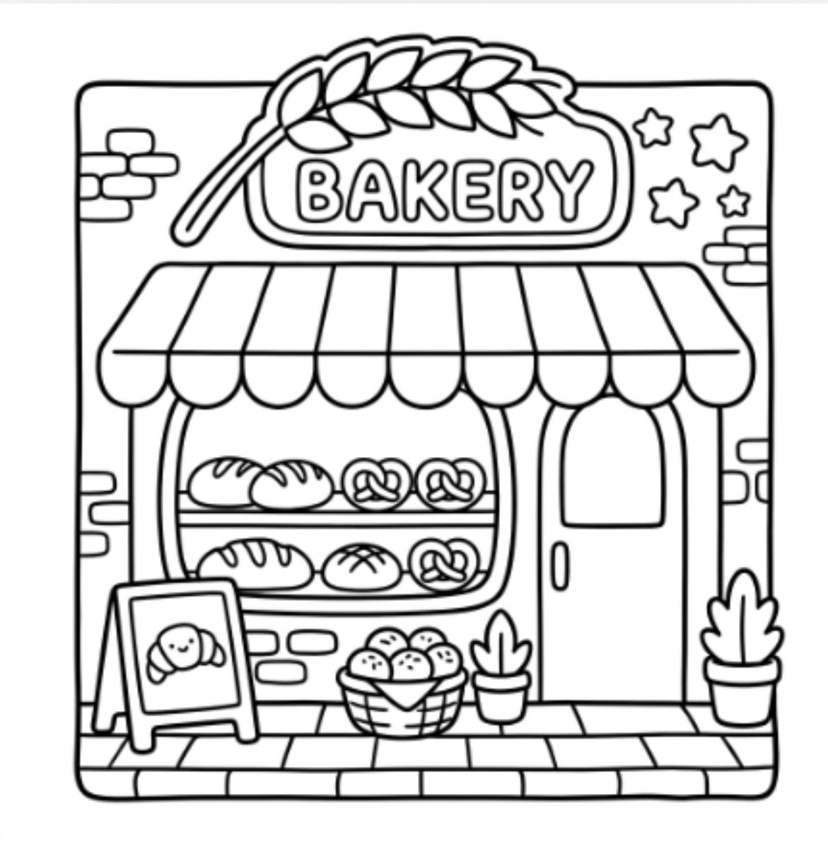 Storefront Colouring Book PDF Download