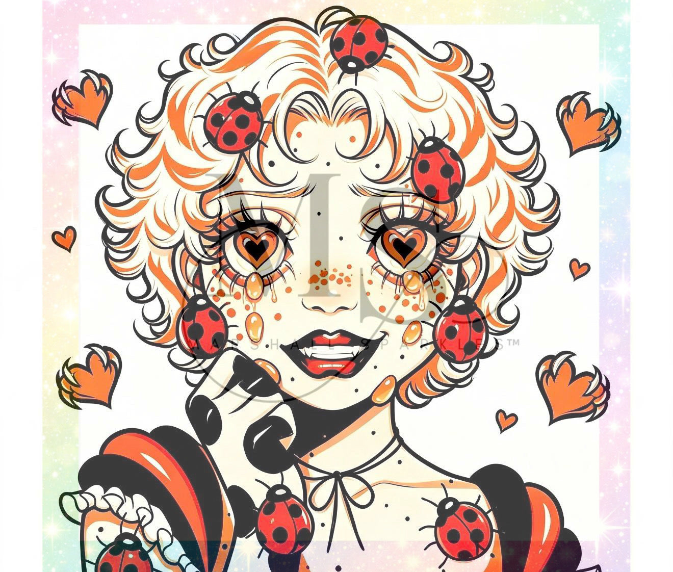 Marigold Ladybright © 60x60 with Neon Drills