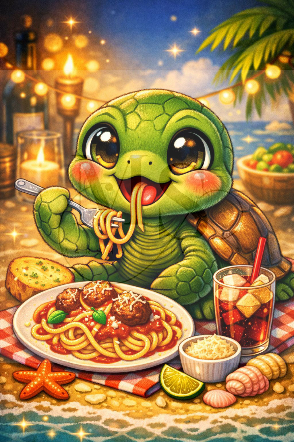 Spaghetti Turtle © 60x90