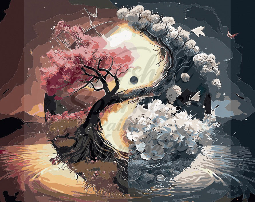 Sakura & Snowfall TOP1047 © 50x40