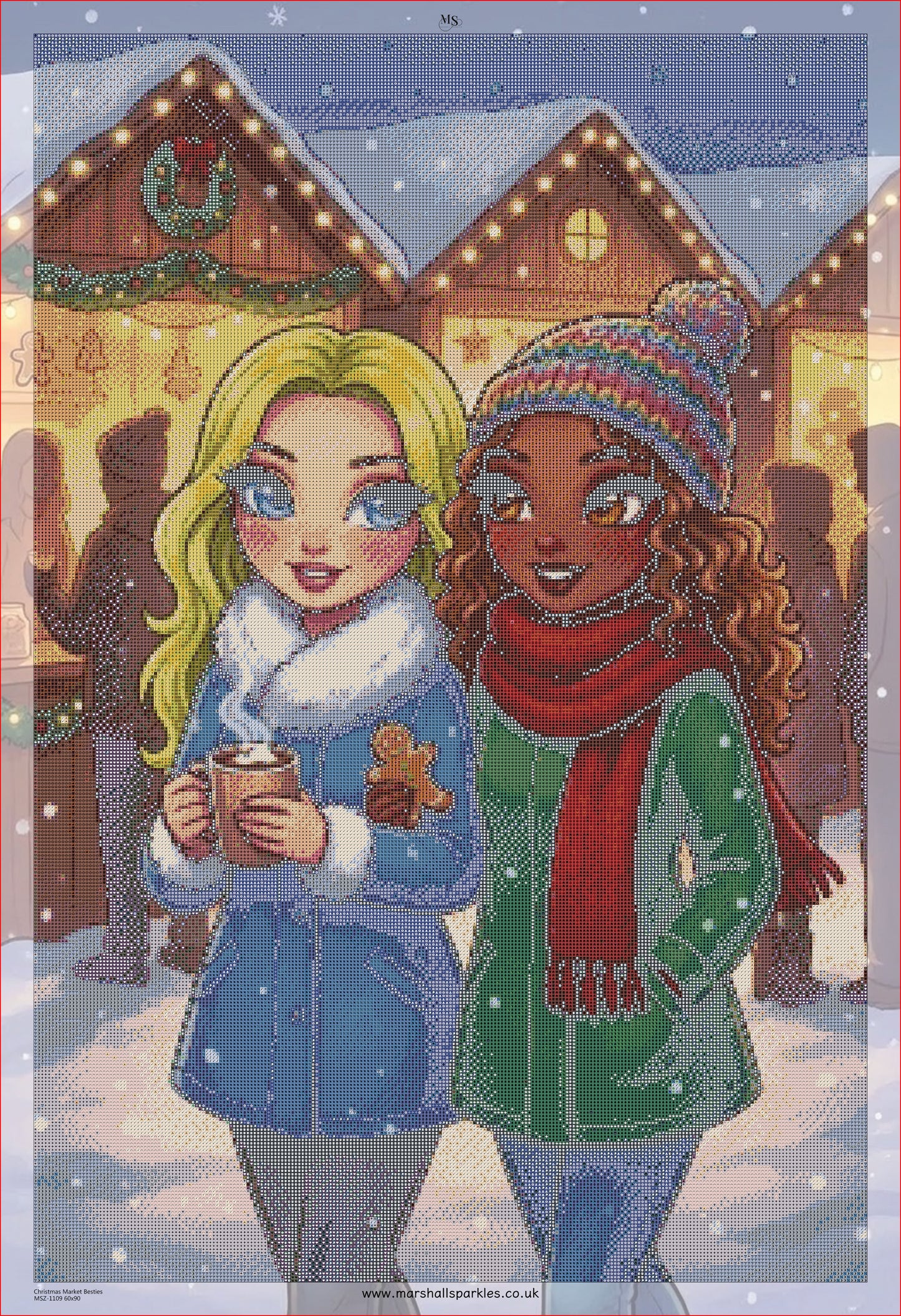 Christmas Market Besties © 60x90