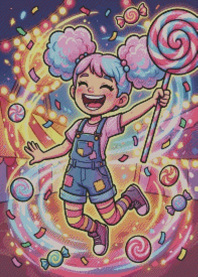 June Candy Fair © 50x70 Sqaure Sparkle drill