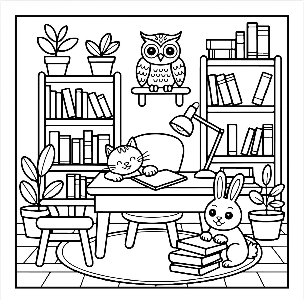 Cozy Friends Colouring Book PDF Download
