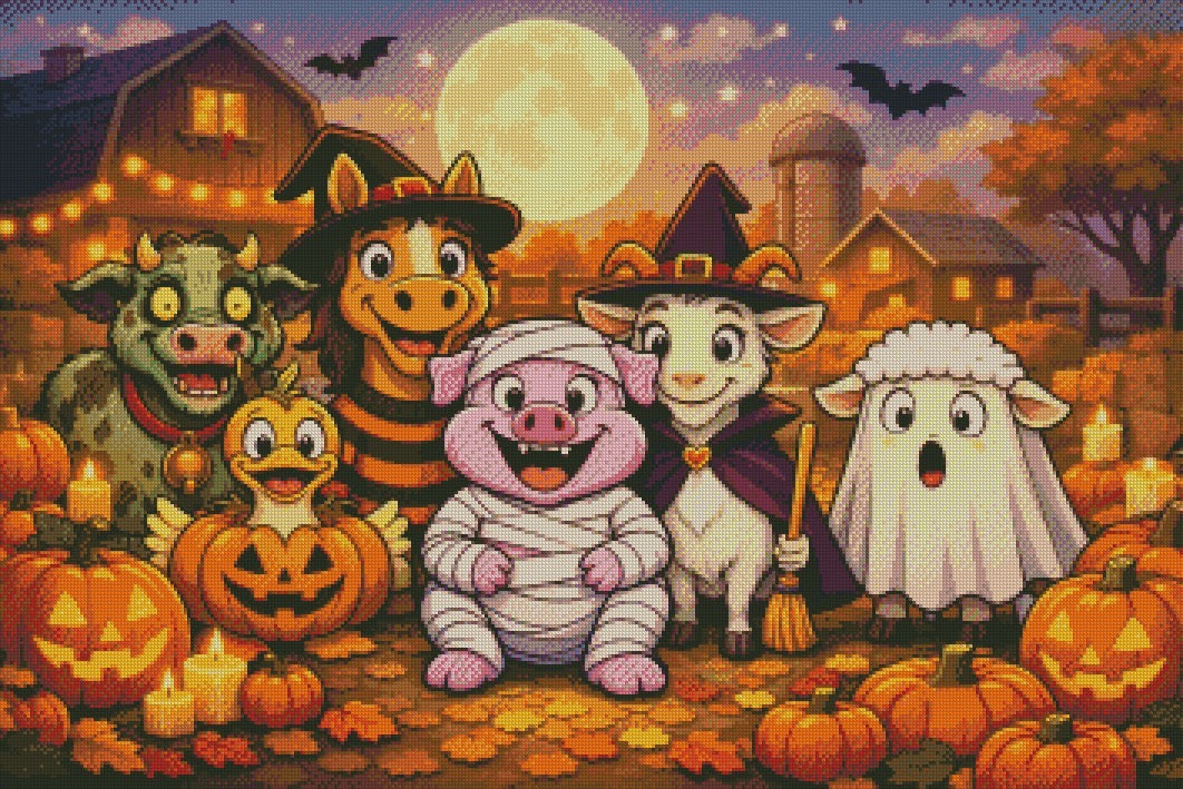 Halloween Farm © 90x60