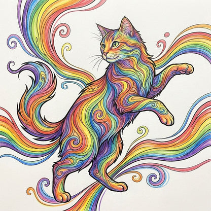 Fire & Ice Cat © 50x50