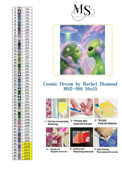 Cosmic Dream © 50x55 by Rachel Diamond