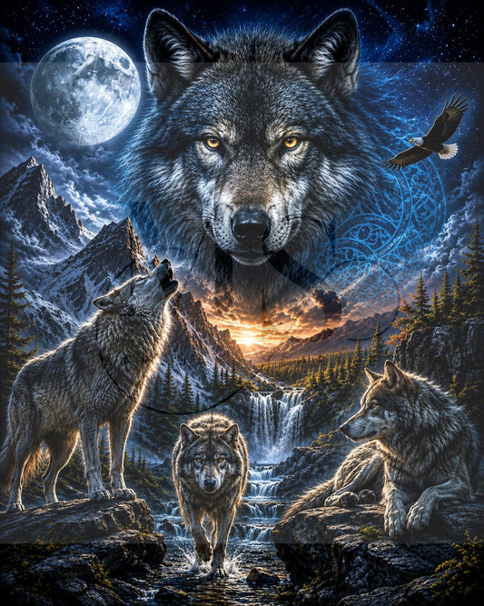 Lunar Alpha © 60x75 by CrazyLoneWolf