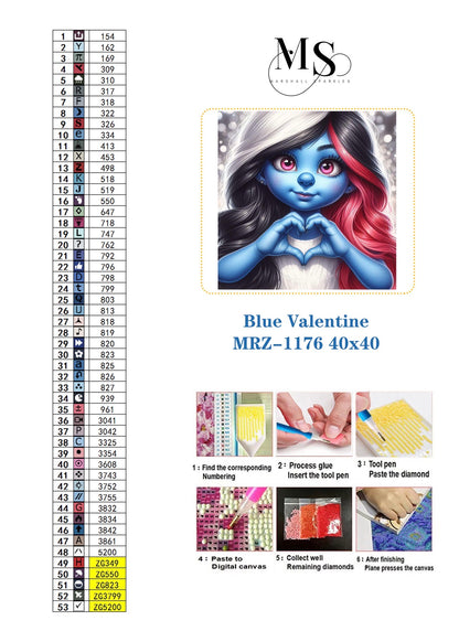 Blue Valentine  ©  40x40