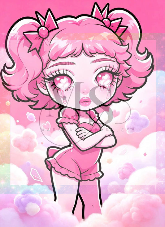 Cherry-Belle  © 50x65 with Neon Drills