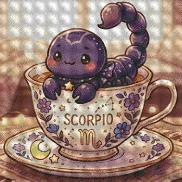 The Teacup Zodiac - Scorpio © 50x50 by RG Designs