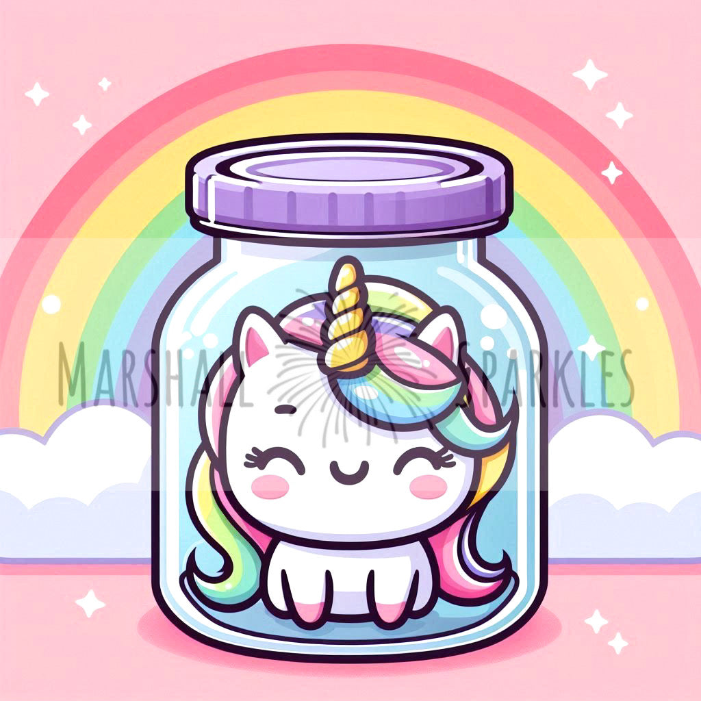Jar of Farts - Rainbow 40x40 - (print to order)