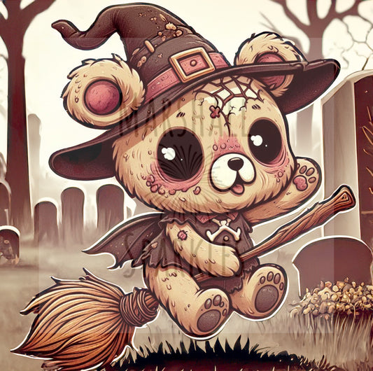 Deady Bear - Witch © Square Fairy Drill 40x40 (stocked item)