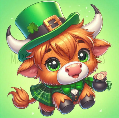 12 Months of Highland Cows © 30x30 free birthday canvas