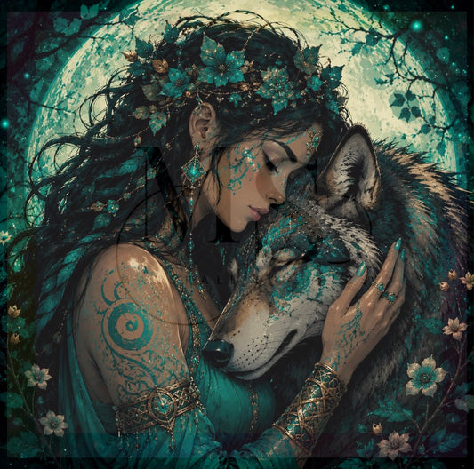 Whisper of the Moon © 70x70 by CrazyLone Wolf