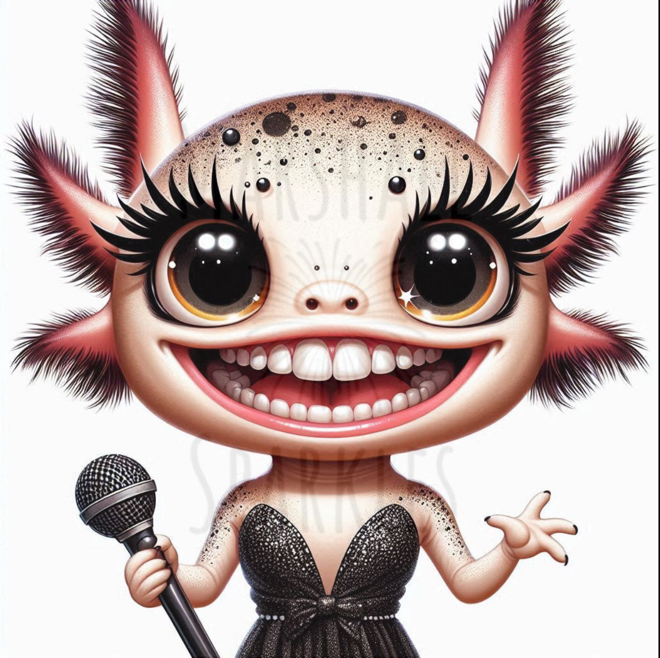 Popstar Collection - Axolotl © 40x40 - (print to order))