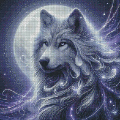 Whole Moon Wolf © 50x50