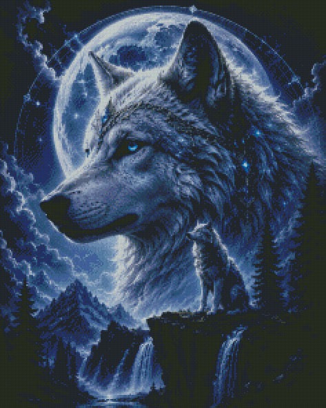 Moonbound Guardian © 60x75 by CrazyLoneWolf