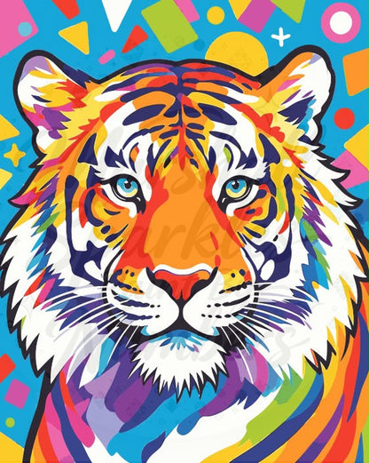 PBN - Rainbow Tiger MS049 © 40x50