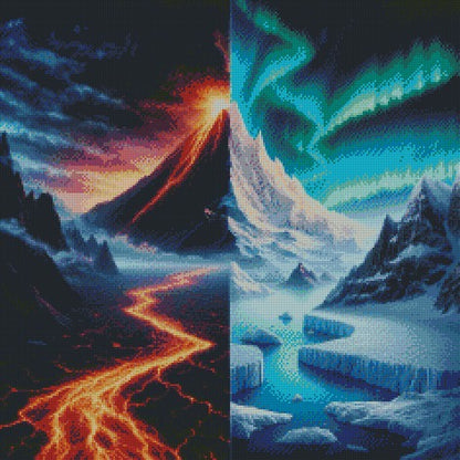 Fire & Ice Mountain © 60x60
