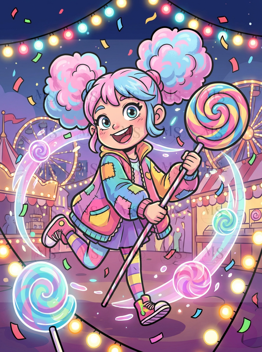 Candy Swirl © 50x70