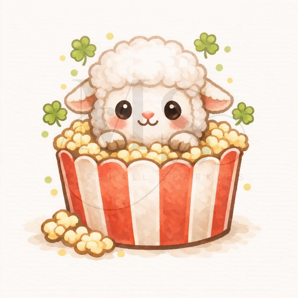 12 Months of Animal Popcorn © 30x30 (12 canvas + free birthday canvas)