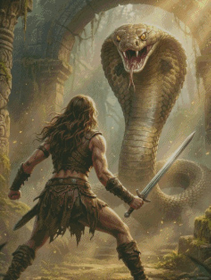 Battle of the Python © 60x80