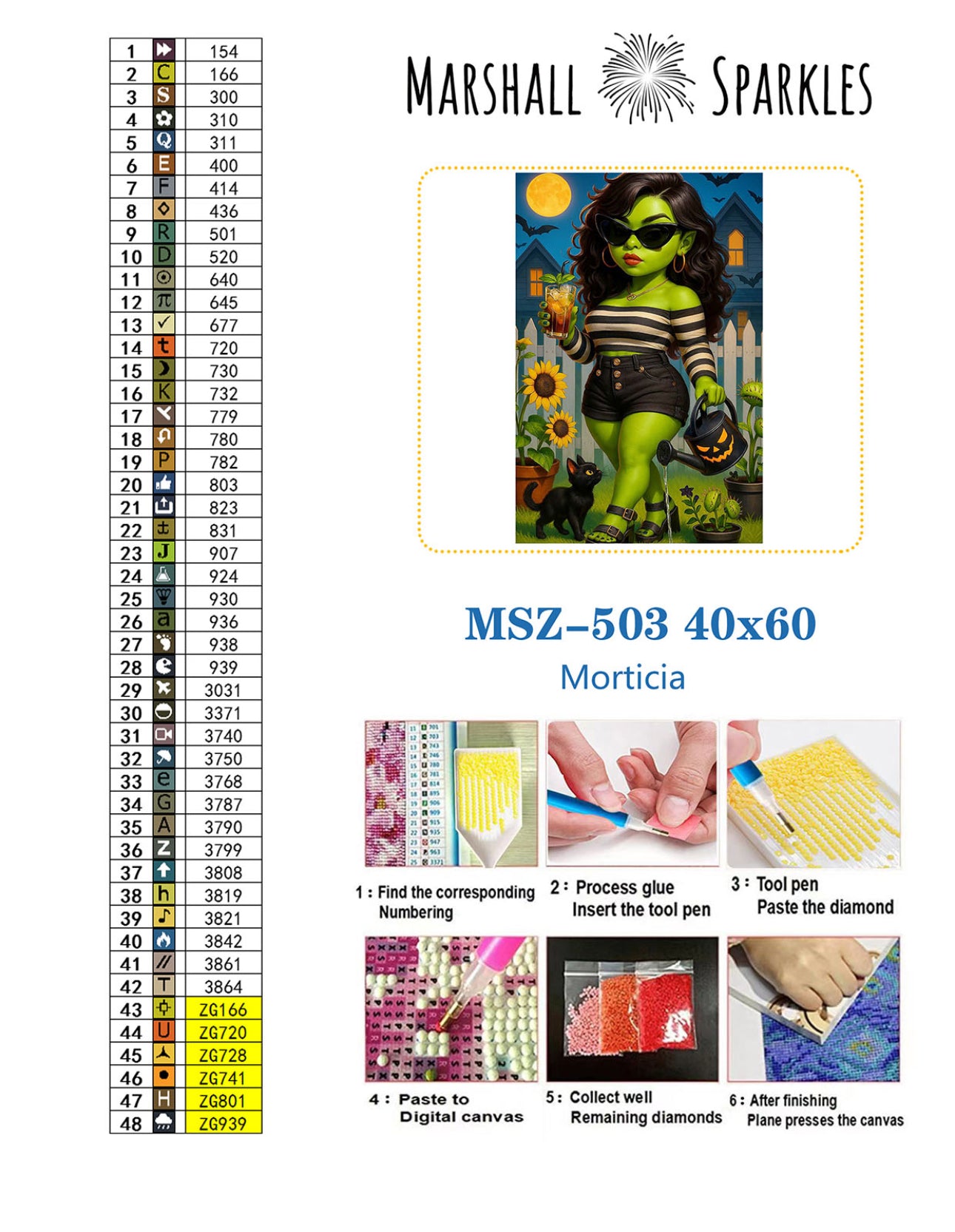 Morticia © 40x60 Square Fairy Drills - (stocked item)