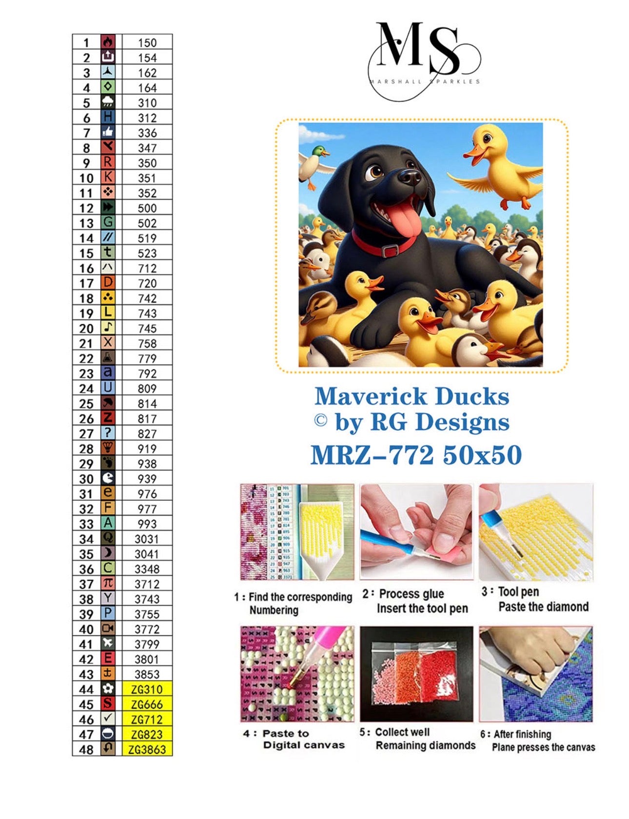 Maverick Ducks © by RG Designs 50x50 (print to order)