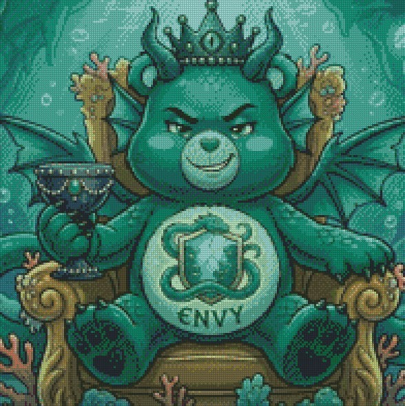 Snuggle Sin Bears - Envy ©  50x50 by RG Designs