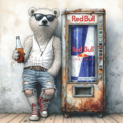 Rust & Fur - Polar © 50x50 (print to order)