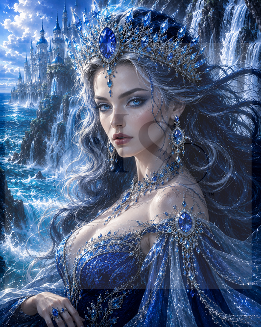 The Sapphire Queen © 60x75 by CrazyLoneWolf