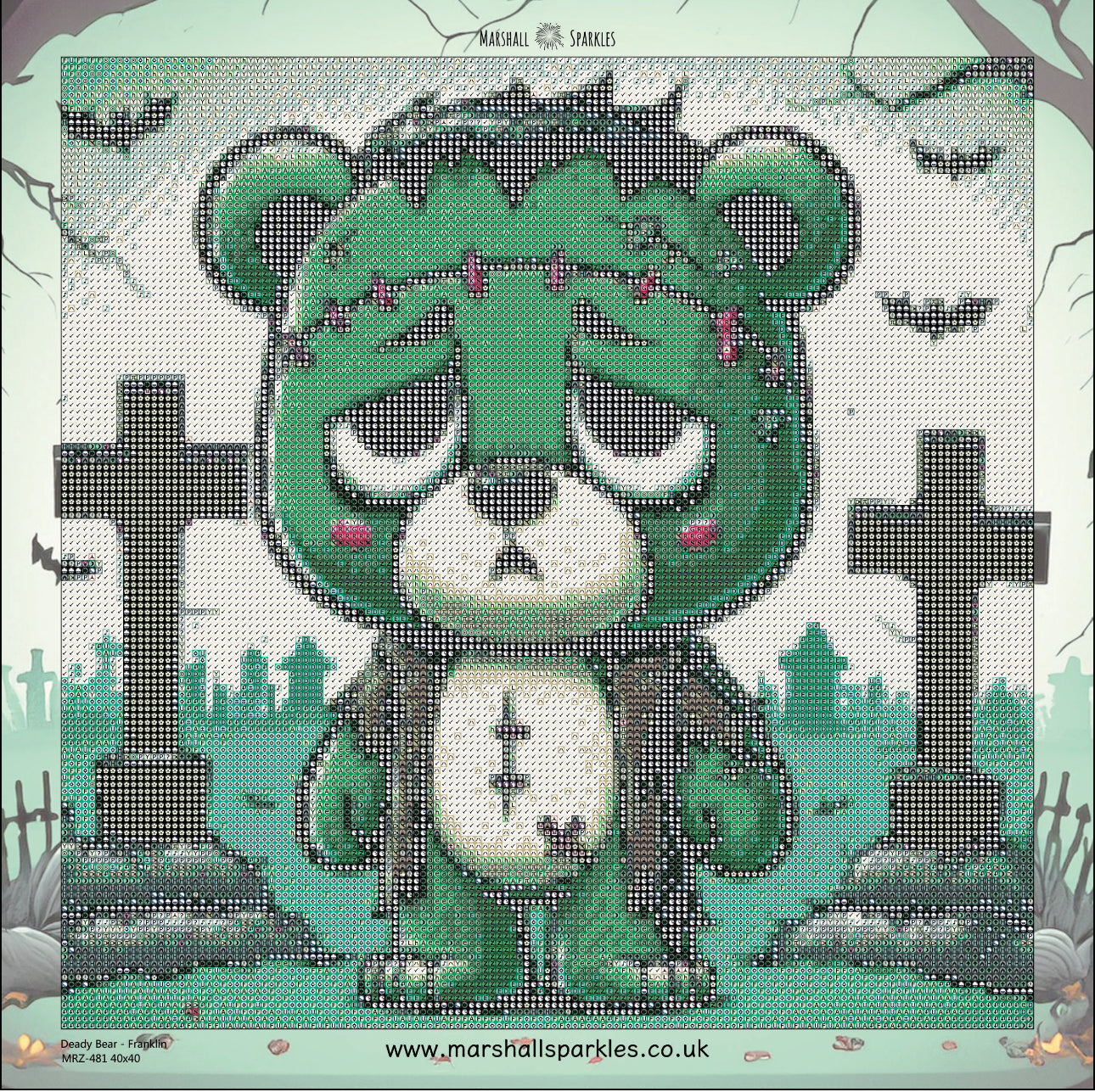 Deady Bear - Franklin © 40x40 Round Fairy Drill