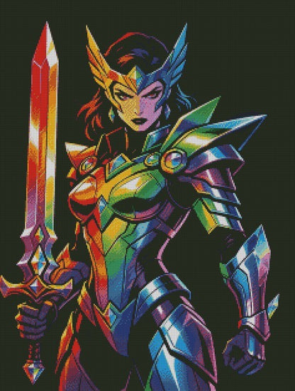Chromara Valor (rainbow candy) © 60x80
