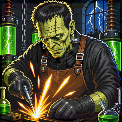 Frankenstein's Workshop  © 60x60 by KT Designs