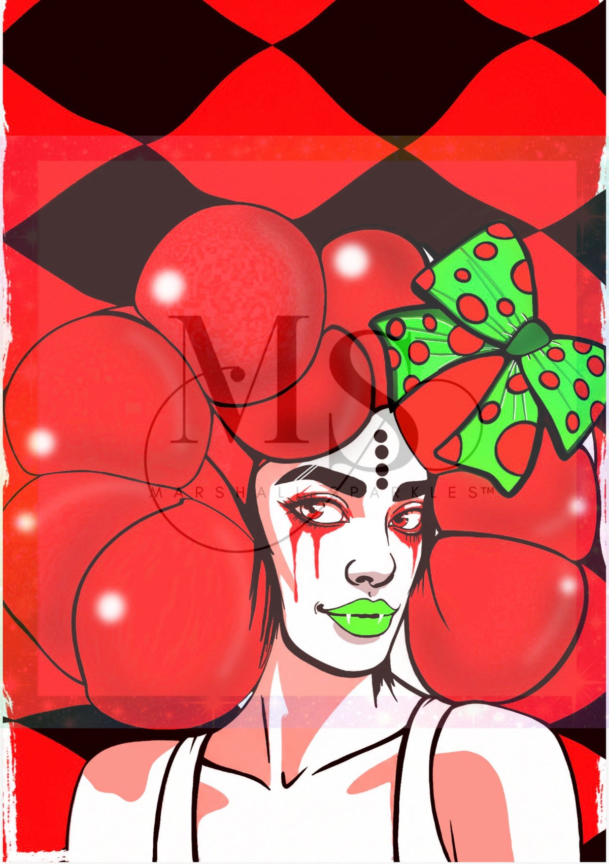 Unshaken Thirst (Hand Drawn) © by Rachel Diamond  40x60