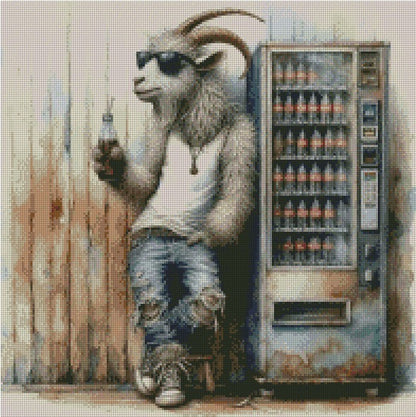 Rust & Fur - Goat © 50x50 (print to order)