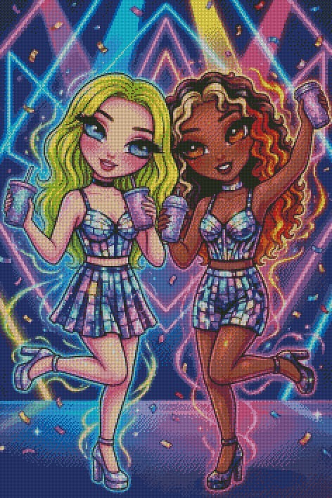 Disco Besties © 60x90