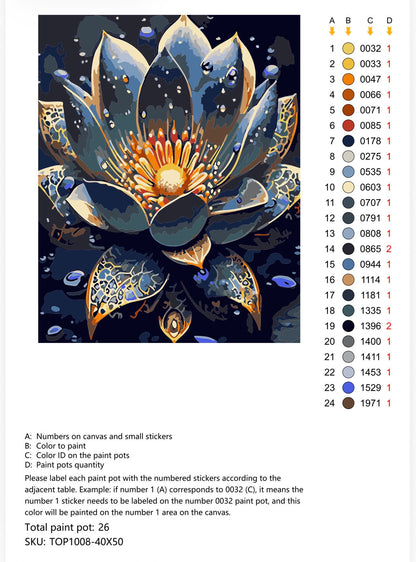 Water Flower TOP1008 © 40x50
