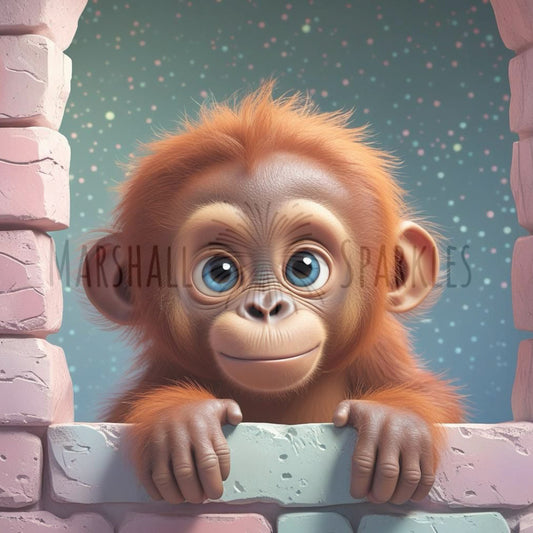 Monkey © 35x35 (stocked item)