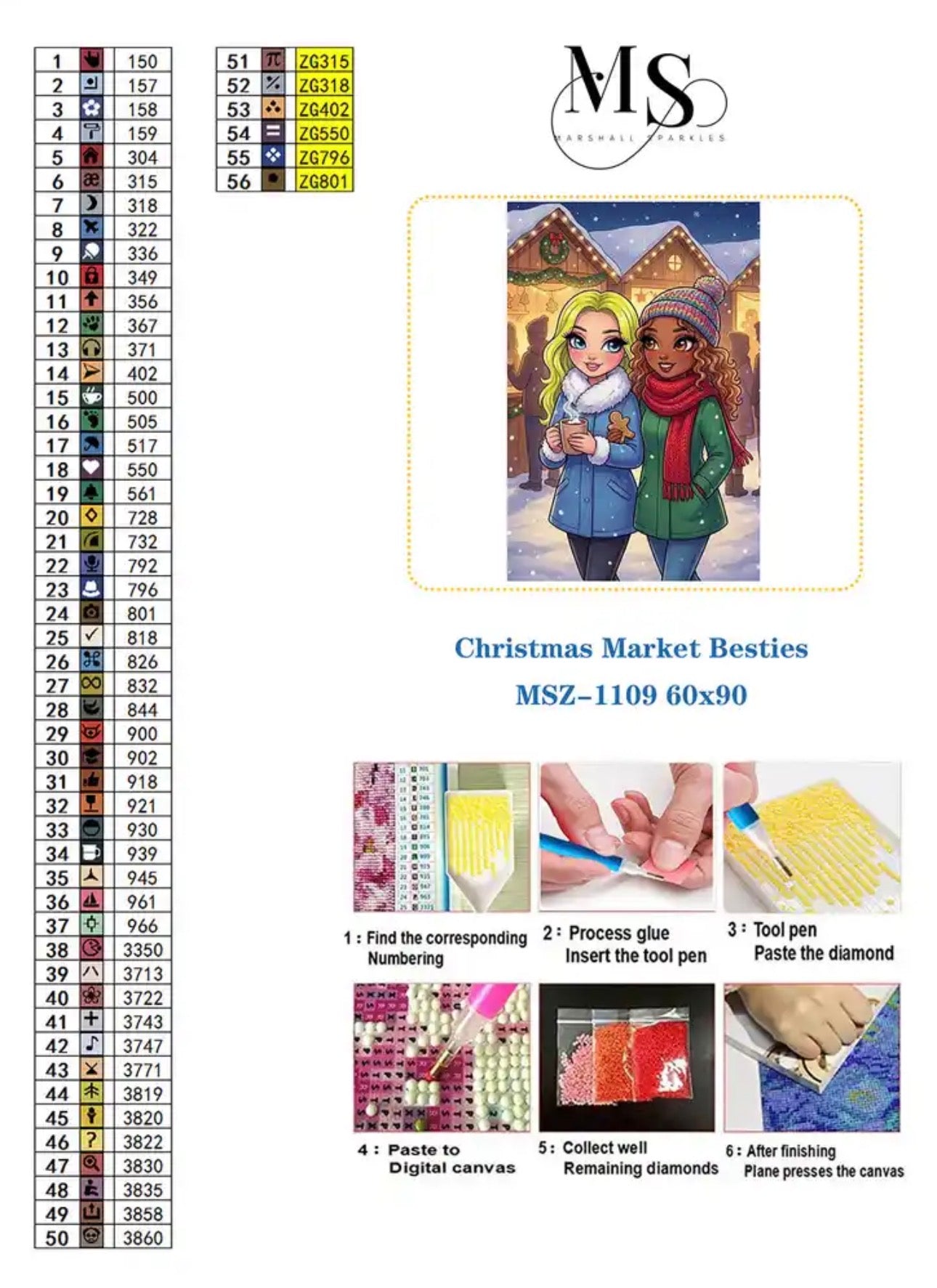 Christmas Market Besties © 60x90
