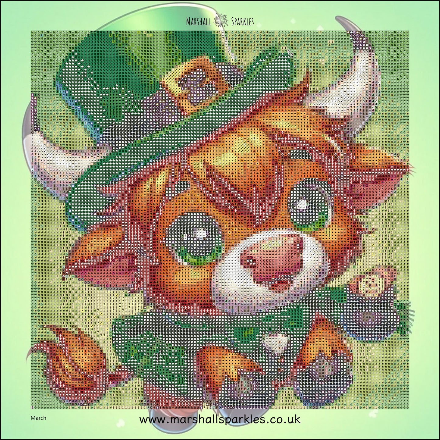 12 Months of Highland Cows © 30x30 free birthday canvas