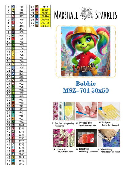 April Bobbie © 50x50 Square Fairy Drill