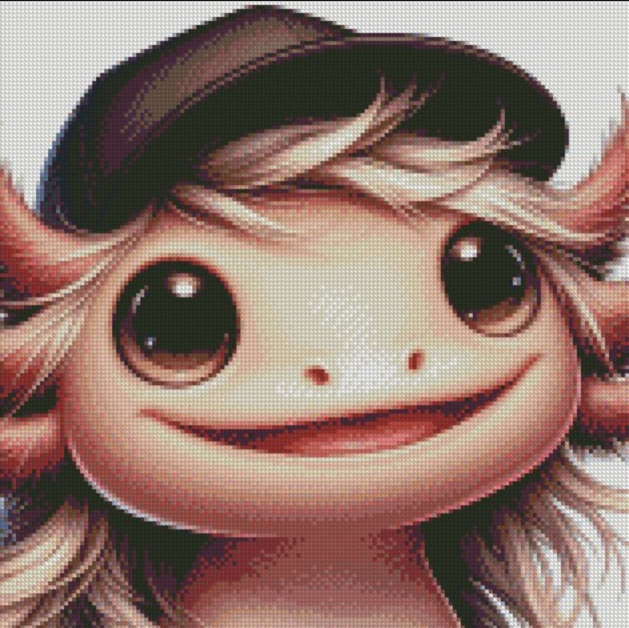 Cap Crew - Axolotl © 40x40 - (print to order)