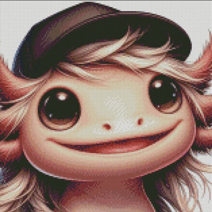 Cap Crew - Axolotl © 40x40 - (print to order)