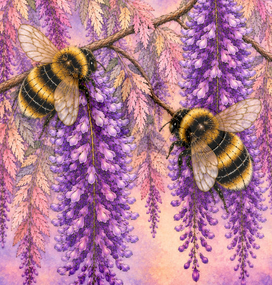 Wisteria Garden © 50x50 by Rachel Diamond